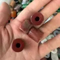 9x9mm natural stone cylindrical loose beads with large holes for DIY jewelry making - Approx. 9*9mm / Red Jasper