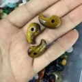 Natural tiger eye stone comma shape pendant for DIY jewelry making and necklace accessory - 1 Piece (18*30mm) / Tiger's Eye