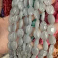 13x18mm natürliche hellblaue Chalcedon-Ovalperlen für DIY handgefertigten Schmuck - 13*18mm (22 Stück) / Hellgrau