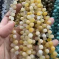 Perles en pierre naturelle jaune en forme de goutte pour bijoux DIY faits main - 6x9mm (44 Pièces/Fil) / Topaze