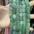 Square green agate stone beads for DIY bracelets crafting - 10*10*5mm (Approx 32 Beads Per Strand) / Green Aventurine