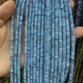 Cuentas de rueda de piedra natural facetada azul cielo 2x4mm para hacer joyas DIY - 2*4mm (Aprox. 38cm Hilo) / Turquesa