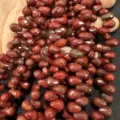 Perles en jaspe rouge facetté en forme de goutte avec trou horizontal pour bijoux faits main DIY - 6x9mm (44 Pièces/Fil) / Jaspe Rouge