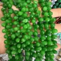 Perles en pierre naturelle en forme de larme facettée verte pour bijoux DIY faits main - 6x9mm (44 Pièces/Fil) / Jade Malais