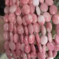 Rosa Natur-Chalcedon-Stein ovale eiförmige Cabochon-Perlen 13x18mm für DIY-Schmuck - 13*18mm (22 Stück) / Hellrhodochrosit Jade