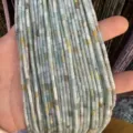 Perles en pierre naturelle cylindrique 2x4mm pour accessoires bijoux DIY artisanaux - Amazon