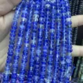 Handmade 4x6mm blue and clear abacus crystal spacer beads for DIY jewelry design - 4*6mm (Approx. 90 Pcs/Strand) / Blue Watermelon Stone
