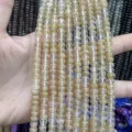 Golden translucent crystal abacus spacer beads 4x6mm for DIY jewelry making accessories - 4*6mm (Approx. 90 Pcs/Strand) / Coffee Watermelon Stone