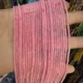 Brin de perles tubes quartz rose 2x4mm - Quartz rose