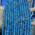4x6mm blue abacus rondelle loose beads for DIY jewelry making and bracelet spacers - 90 Pieces/Pack / Turquoise