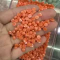 3mm round orange marbled stone cabochons for DIY earring and ring jewelry accessories - 4mm / Orange Turquoise