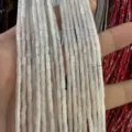 Natural white translucent stone tube beads 2x4mm for DIY jewelry handmade accessories - 2*4mm (Approx. 38cm Strand) / White Jade