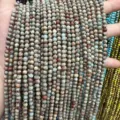 Natural multi-color imperial stone round beads for DIY jewelry making accessories strand - Light Color