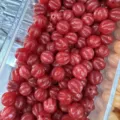 Natural red agate pumpkin-shaped loose beads for DIY jewelry and necklace making crafts - 10mm / Red