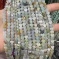 Dettaglio di perle in pietra naturale a forma di cuore piatto da 6 mm per gioielli fai da te - 6x2mm (Circa 60 Perle Per Filo) / Amazonite