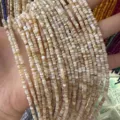 Natural 3mm iridescent shell spacer beads strands for DIY handmade jewelry making - 3mm (Approx. 39cm Per Strand) / Original Color