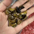 Gepolijste natuurlijke tijgeroog steen halve maan vorm helende kristal varianten - 20x6mm / Tijgeroog