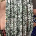 Perle in pietra naturale a forma di cuore verde da 6mm per accessori gioielli DIY - 6x2mm (Circa 60 Perle Per Filo) / Pietra a Punti Verdi