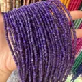 3mm natural purple irregular shell spacer loose beads for DIY jewelry making accessories - 3mm (Approx. 39cm Per Strand) / Deep purple