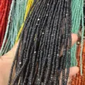 3mm natural dark grey sea shell heishi spacer beads strand for DIY jewelry making - 3mm (Approx. 39cm Per Strand) / 6