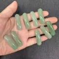 Natürliche grüne Jade-Steinriegel für handgefertigten DIY-Armbandschmuck 36x10mm - Grüner Aventurin