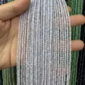Professional 2mm small round lavender shell beads strands for DIY jewelry making accessories - 2mm (Approx. 38mm Strand) / Light Purple (3)