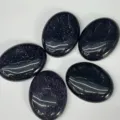 Cabochon en grès bleu ovale 30x40mm pour bijoux DIY avec effet pailleté étoilé - Ovale 30*40mm / Grès bleu