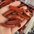 Natürliche rote Jaspis Brücke Steine für DIY Schmuckherstellung 36x10mm - Roter Jaspis