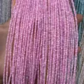 2mm pink round sea shell beads strings for DIY jewelry making accessories wholesale - 2mm (Approx. 38mm Strand) / Pink (5)