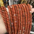 4x6mm natural red stone abacus beads for DIY jewelry making accessories - Abacus Bead Style / 4*6mm (Approx. 90 Pieces/Pack) / Red Jasper