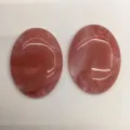 Cabochon en pierre naturelle ovale rose-rouge 30x40mm pour la création de bijoux - Ovale 30*40mm / Rouge pastèque