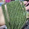Natural green mottled stone 4x6mm abacus spacer beads for handmade DIY jewelry making - Abacus Bead Style / 4*6mm (Approx. 90 Pieces/Pack) / Green Moss Stone