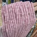 4x6mm pink natural stone abacus beads for DIY jewelry making accessories - Abacus Bead Style / 4*6mm (Approx. 90 Pieces/Pack) / Pink Jade