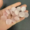Cabochon rotondi in quarzo rosa naturale per la creazione di gioielli fai-da-te - 20*6mm / Quarzo rosa