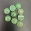 Cabochon tondi in avventurina verde per la creazione di anelli e gioielli fai da te. - 20*6mm / Aventurina verde