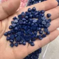 Piccoli cabochon in pietra naturale blu a forma di cuore per accessori gioielli DIY - 4mm / Lapislazzuli Ottimizzato