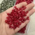 Cabochon in pietra naturale a cuore rosso da 4mm e 6mm per orecchini e gioielli fai da te - Giada rossa ottimizzata