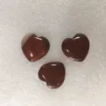 Pierres de jaspe rouge naturel en forme de cœur pour ornements et artisanat - Pierre en Vrac 20mm*6mm / Motif de Pierre Rouge