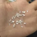 Piccoli cabochon in pietra bianca cangiante a forma di marquise 2x4mm per gioielli fai-da-te - 2*4mm / Madreperla
