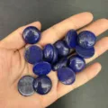 Cabochon tondi in lapislazzuli blu naturale per intarsio di gioielli fai-da-te - 20*6mm / Lapislazzuli Ottimizzato