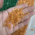 Piccoli cabochon in pietra naturale a forma di cuore arancione per creazione gioielli - Aventurina rossa ottimizzata