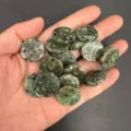 Cabochon rotondi in pietra naturale verde per accessori per gioielli fai-da-te - 20*6mm / Turchese Africano Trattato