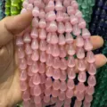 Cuentas de lágrima de ojo de gato rosa para creación de joyas y accesorios DIY - 6*8mm (Aprox 45 Cuentas Por Hilo) / Rosa