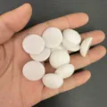 Cabochon in pietra naturale bianca lucida per creazione gioielli e anelli fai da te - 20*6mm / Giada Bianca