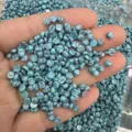 Round turquoise cabochon stones with black marble veins for DIY jewelry making and ring inlay. - 4mm / Turquoise