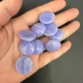 Cabochon in agata pizzo viola naturale rotonda per la creazione di gioielli fai-da-te - 20*6mm / Turchese di Agata Viola