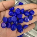 Royal blue round agate cabochons for DIY jewelry making and ring setting projects - 6mm / Sapphire Blue