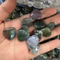 Pierres en forme de cœur naturel de 20 mm en agate et quartz polis - Pierre en Vrac 20mm*6mm / Agate de l'Inde