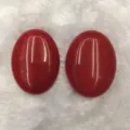 Cabochon en pierre naturelle rouge ovale 30x40mm pour la création de bijoux - Ovale 30*40mm / Jade Rouge