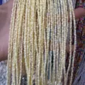 High quality 2mm natural cream yellow shell round beads strands for DIY jewelry findings - 2mm (Approx. 38mm Strand) / Cream Yellow